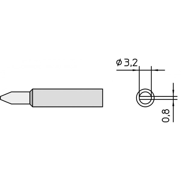 Miniatyrbillede 2 af 3: Weller XNT C 1 stk Loddespids