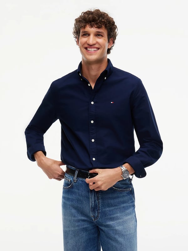 Tommy Hilfiger MW0MW357740G0 Skjorta Button down-krage Bomull
