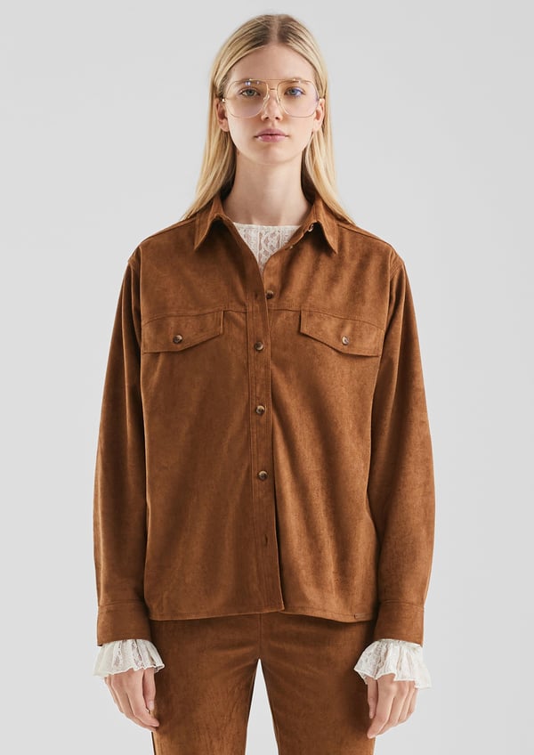 s.Oliver 2168679.0009.38 skjorte & top Langærmet Polyester