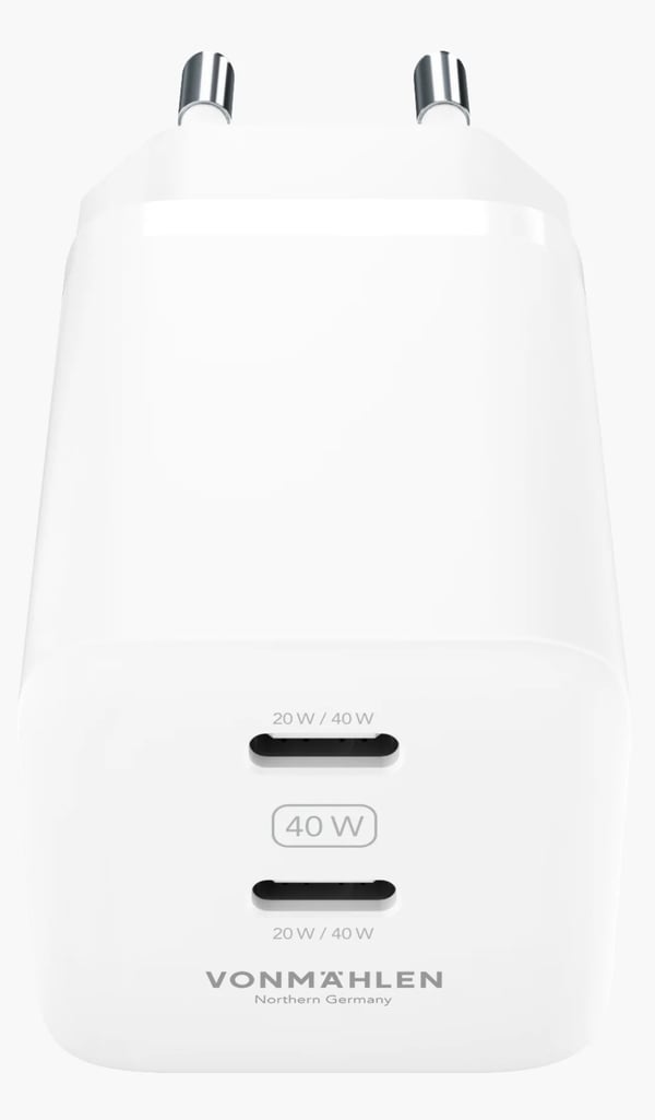 Vonmählen Unity GaN 40W Universel Hvid Vekselstrøm Hurtig opladning Indendørs