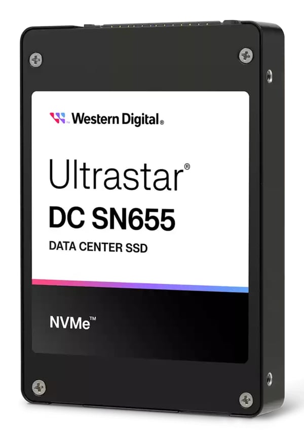 Miniatyrbillede 1 af 3: WD Ultrastar DC SN655 WUS5EA1A1ESP7E3 - SSD - 15.36 TB - intern - 2.5\" (6.4 cm)