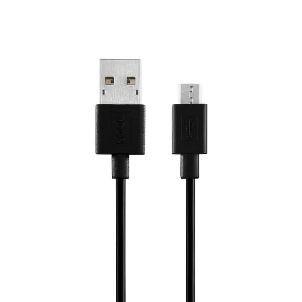 QDOS PowerShare USB-kabel USB 2.0 1 m USB A Micro-USB B Sort