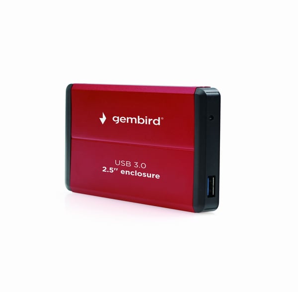 Pikkukuva 1 / 5: Gembird EE2-U3S-2-R tallennusaseman kotelo HDD-kotelo Punainen 2.5"