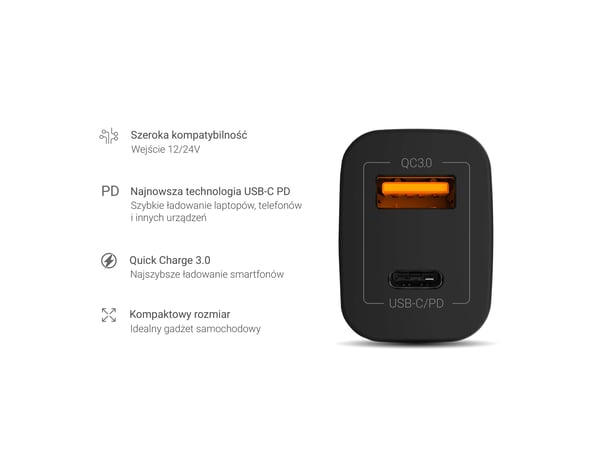 Green Cell CAD33 mobiililaitteen laturi Universaali Musta Tupakansytytin Pikalataus Sisätila