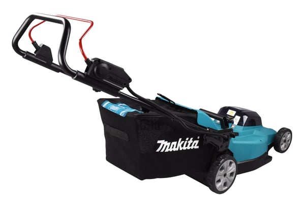 Miniatyrbild 15 av 18: Makita DLM480Z gräsklippare Handgräsklippare Batteri Svart, Turkos