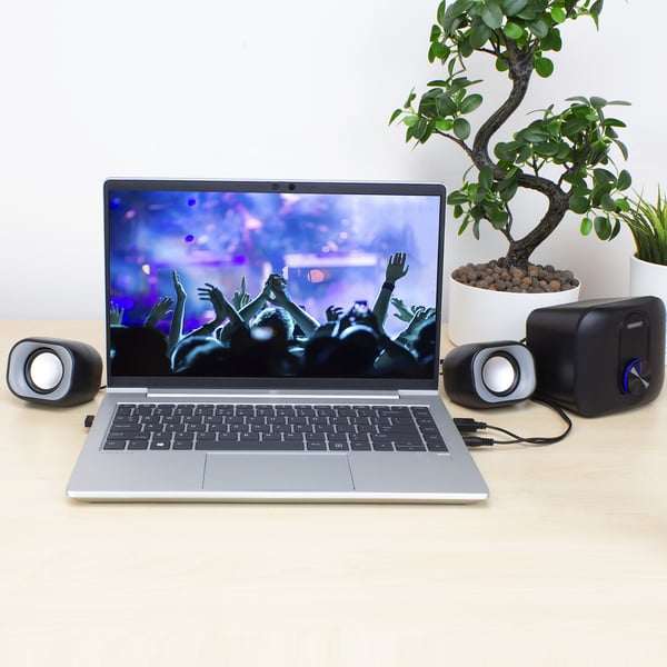Eminent EM3515 højttalersæt 11 W PC/Laptop Sort 2.1 kanaler 3 W