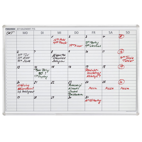 Franken JK715 whiteboard Uge