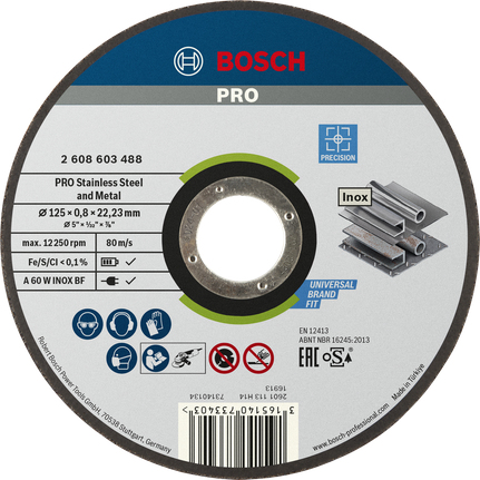 Bosch 2 608 603 488 tilbehør vinkelsliber Skæreskive