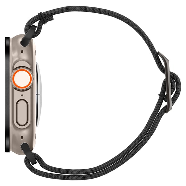 Spigen AGL06163 Smart bærbart (wearable) tilbehør Skærmbeskytter Sort Metal, Hærdet glas