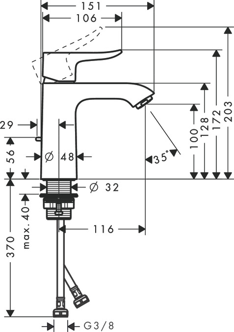 Hansgrohe Metris Krom