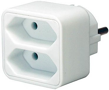 Brennenstuhl 1508030 strømstik adapter Hvid