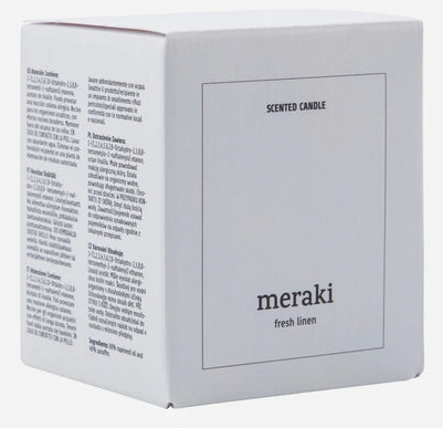 Meraki Home 366650103 vahakynttilä Sylinteri Raikas Valkoinen 1 kpl