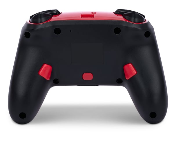 Miniatyrbild 6 av 11: PowerA Here We Go Mario Svart, Röd Bluetooth/USB Spelplatta Analog Nintendo Switch