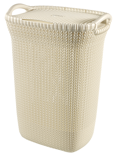 Curver Knit vasketøjskurv 57 L Rektangulær Plast Beige