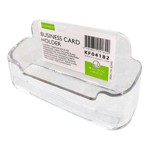 Q-CONNECT KF04182 visitkortholder Transparent