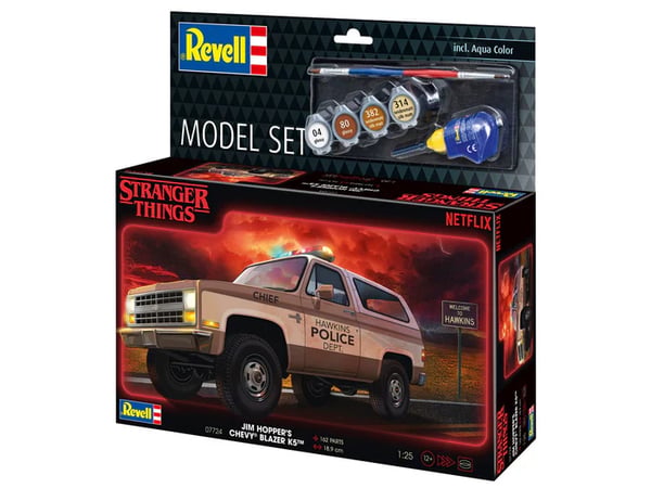Pikkukuva 2 / 5: Revell Ensemble de modèles Chevrolet K5 Blazer 1985 : Stranger Thing