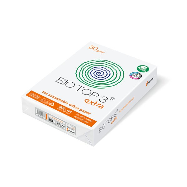 Antalis Bio Top 3 Extra printpapir A4 (210x297 mm) 500 ark Hvid Antalis Bio Top 3 Extra printpapir A4 (210x297 mm) 500 ark Hvid