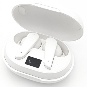 ELBE ABTWS-005-B kuulokkeet ja kuulokemikrofoni True Wireless Stereo (TWS) In-ear Musiikki USB Type-C Bluetooth Valkoinen