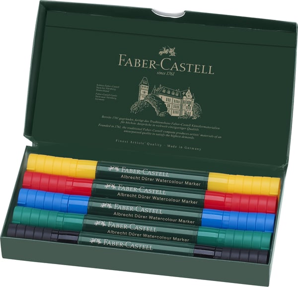 Miniatyrbild 1 av 2: Faber-Castell Albrecht Dürer märkpennor 5 styck Penspets Multifärg