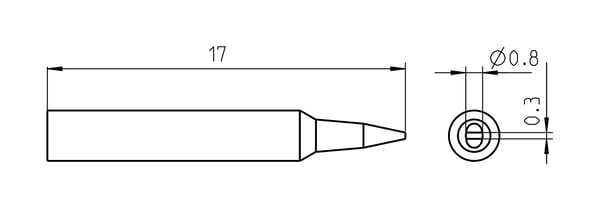 Weller RTP 008 S 1 stk Loddespids