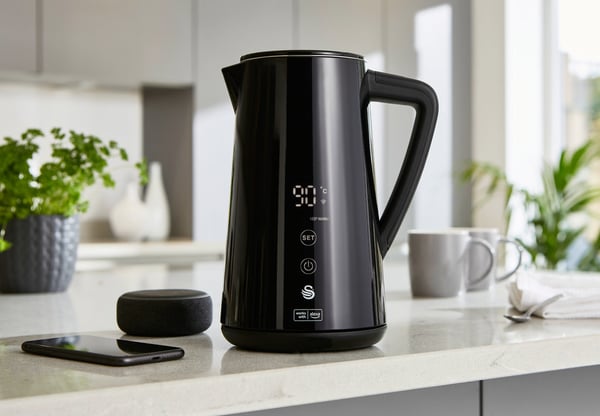 Miniatyrbild 5 av 16: Swan SK14650BLKN vattenkokare 1,5 l 1800 W Svart