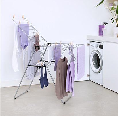 Pikkukuva 3 / 6: Brabantia HangOn Lattialla seisova teline Harmaa