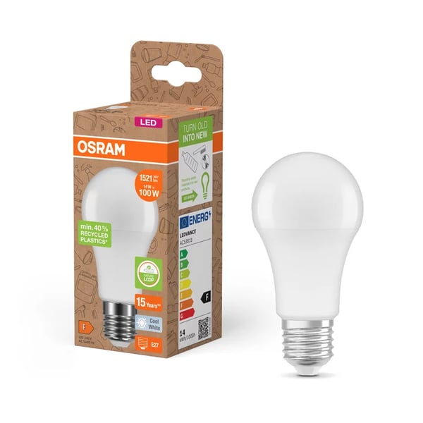 Miniatyrbild 5 av 5: Osram 4058075831902 LED-lampor Kall vit 4000 K 14 W E27 F