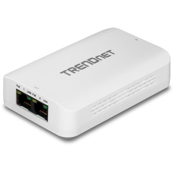 Pikkukuva 1 / 3: Trendnet TPE-BE200 verkkolaajennin Verkkolähetin ja -vastaanotin Valkoinen 10, 100, 1000 Mbit/s