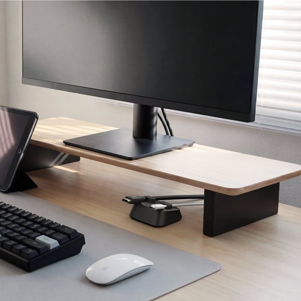 Spigen LD103 Skrivebord Kabelholder Sort 1 stk