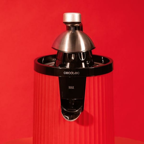 Miniatyrbild 8 av 8: Cecotec Xqueeze RetroJuice 600 Långsam juicepress 600 W Svart, Röd, Rostfritt stål