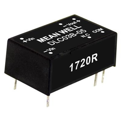MEAN WELL DLC03C-05 strømadapter og vekselret 3 W