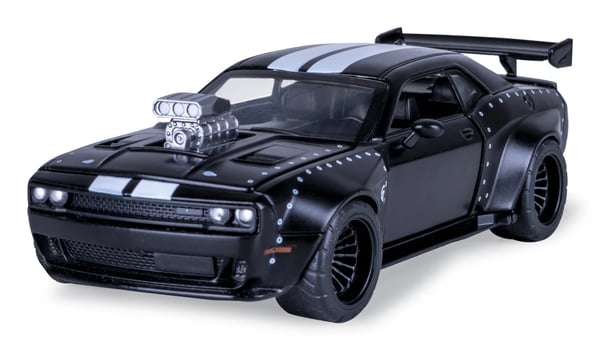 Miniatyrbillede 14 af 23: JAMARA Dodge Challenger SRT Jailbreak 2in1 1 36 sort 3+