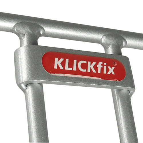 KLICKfix Alumino Front Cykelkurv 16 L Aluminium Sølv