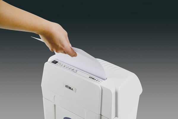 Miniatyrbillede 4 af 5: KOBRA C1 papirmakulator Krydsmakulering 55 dB 23 cm Hvid