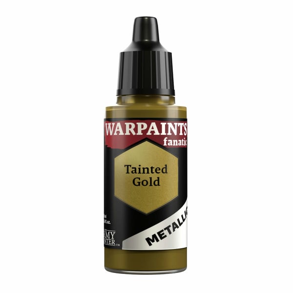 Miniatyrbillede 1 af 2: The Army Painter Warpaints Fanatic Metallic: Tainted Gold Vandbaseret maling 1 stk