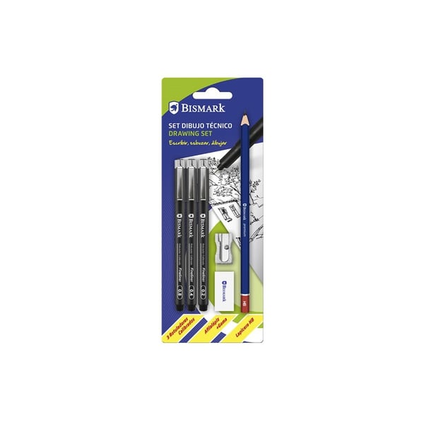 Bismark 330611 presentpaket med bläck- och blyertspennor Grafitpenna Blåsa