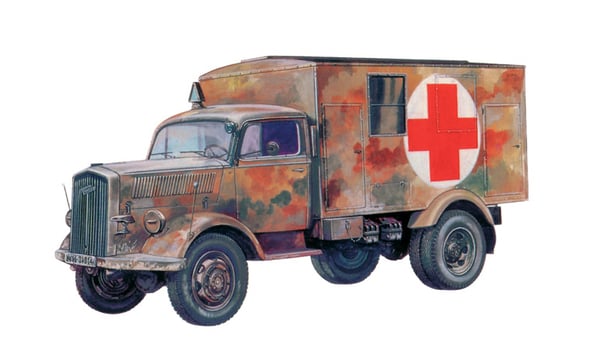 Italeri KFZ.305 AMBULANCE Military truck model Monteringssæt 1:72