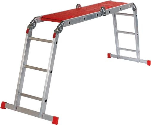 Miniatyrbillede 1 af 7: Altrex Varitrex Plus Foldestige Aluminium, Rød
