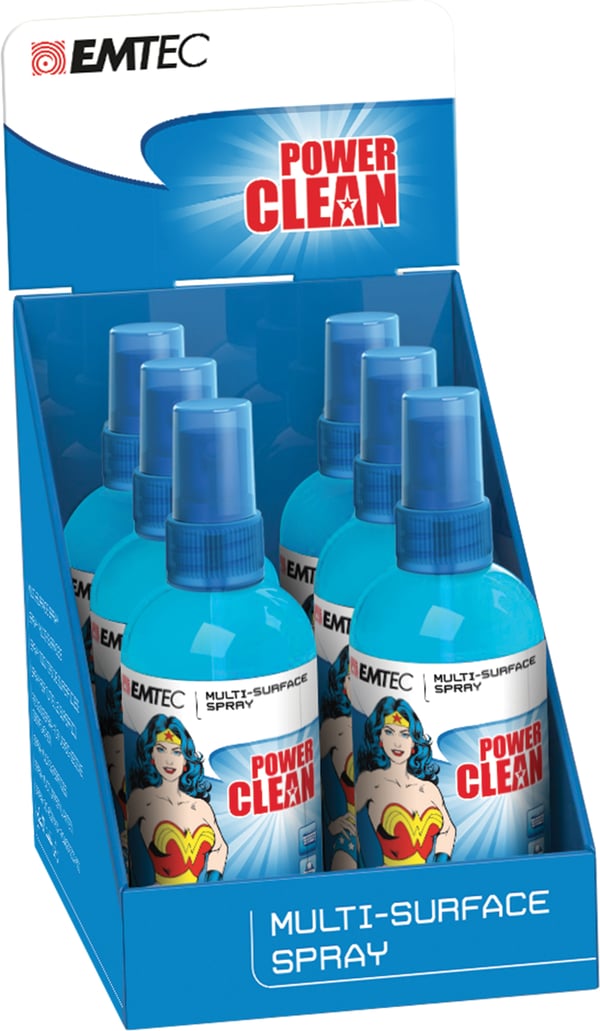 Miniatyrbild 2 av 2: Emtec ECCLSPRMULT kit för produktrengöring Skärmar / Plast 250 ml