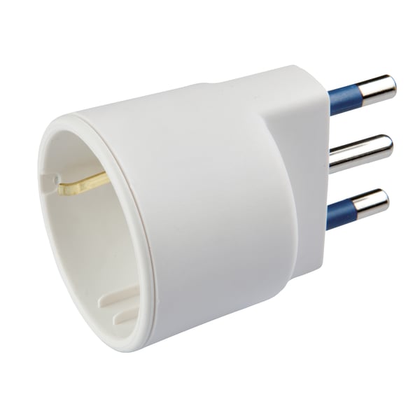 Poly Pool PP0432 strømstik adapter Type L (IT) Hvid Poly Pool PP0432 strømstik adapter Type L (IT) Hvid