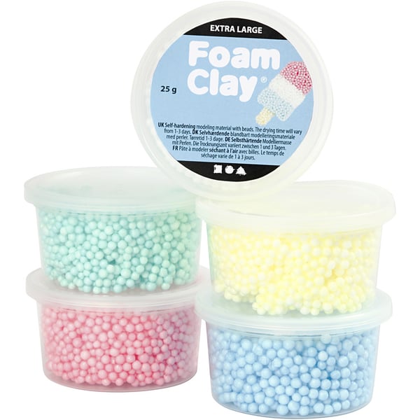 Creativ Company 780940 kulutustavaroiden muovaus Muotoilusavi 125 g Valikoidut värit 5 kpl