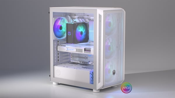 ENDORFY ARX 500 ARGB White Midi Tower Hvid