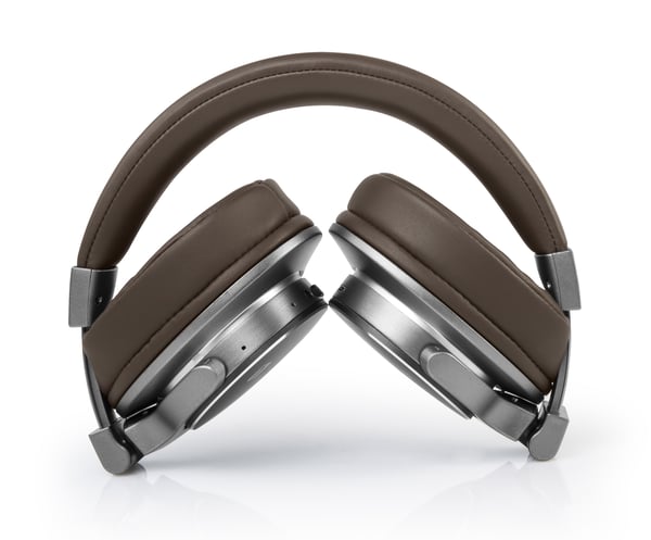 Muse M-278 BT Headset Trådlös Huvudband Micro-USB Bluetooth Brun, Silver
