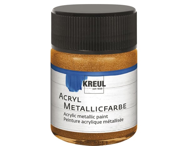 KREUL 77583 akryyliväri 50 ml Pronssi, Kulta Purkki Lasipurkki KREUL 77583 akryyliväri 50 ml Pronssi, Kulta Purkki Lasipurkki