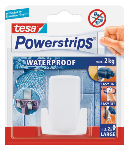 Miniatyrbillede 3 af 3: TESA 59703-00000 opbevaringskrog til hjemmet Hvid 1 stk