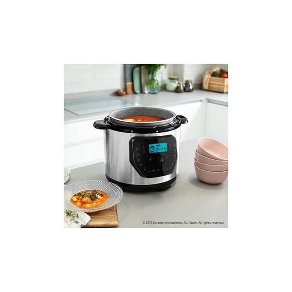 Cecotec Olla GM H Deluxe 6 L Sort, Rustfrit stål