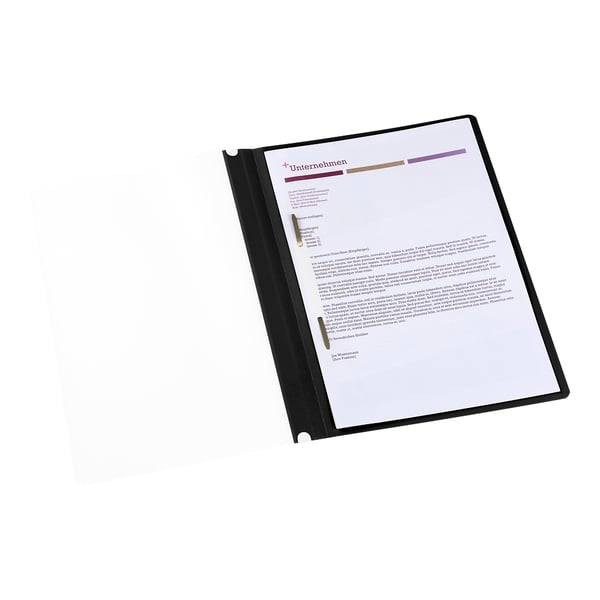 Miniatyrbild 3 av 6: Oxford 400152408 mappar Polypropylen (PP) Svart, Transparent A4