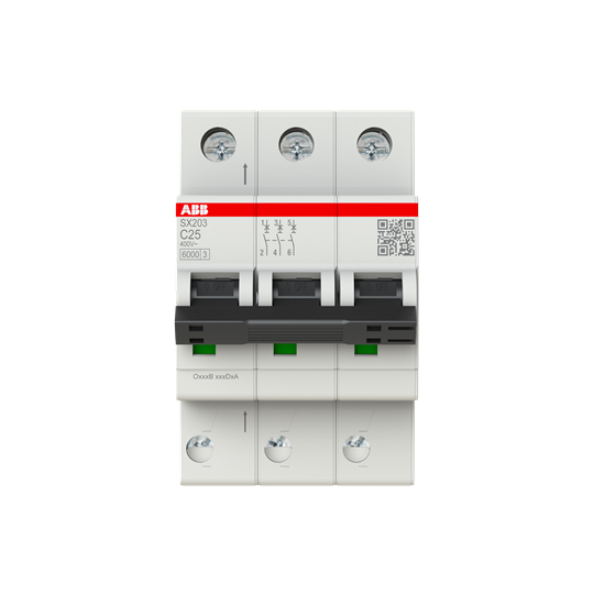 ABB SX203-B32 strömbrytare Dvärgbrytare 3
