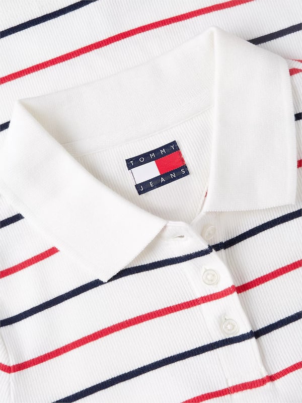 Pikkukuva 5 / 6: Tommy Hilfiger Slim Fit Ribbed Polo Shirt Poolopaita Poolokaulus Puuvilla, Elastaani