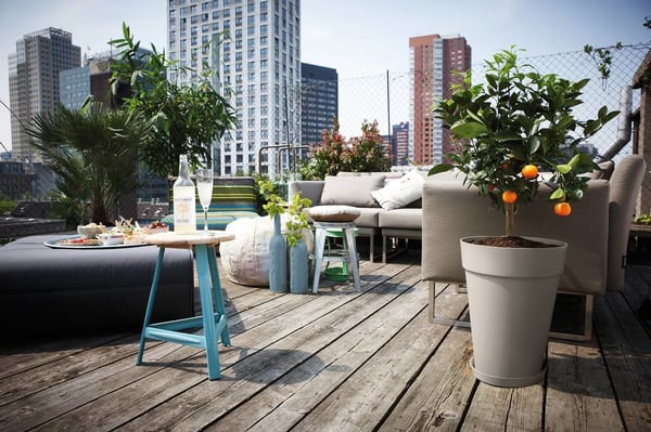 Miniatyrbillede 4 af 4: elho loft urban round high 35 Udendørs Potteplante Fritstående Polypropylen (PP) Grå